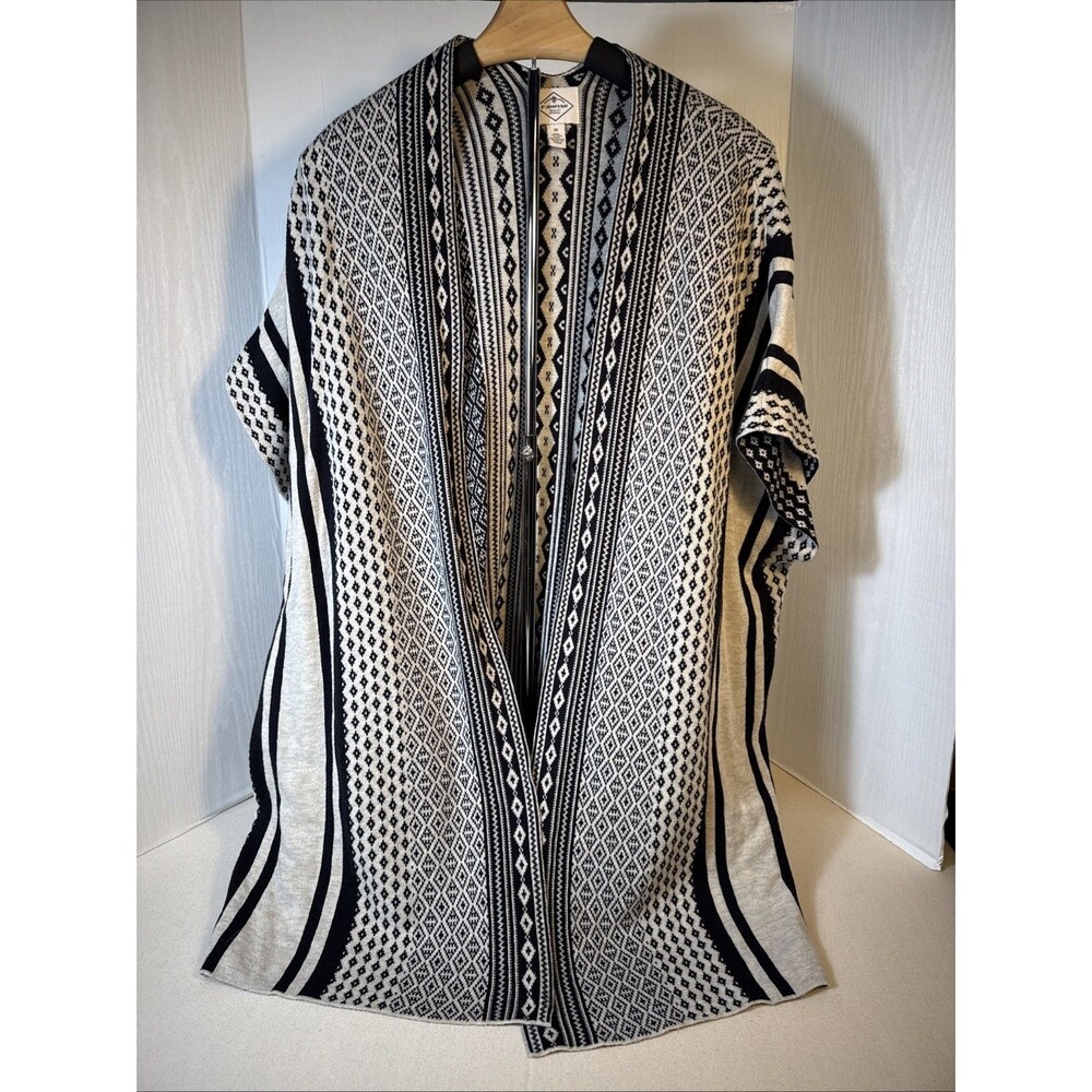 St John’s Bay Aztec 1x Open Sweater Duster Cardigan Boho Western Cowgirl